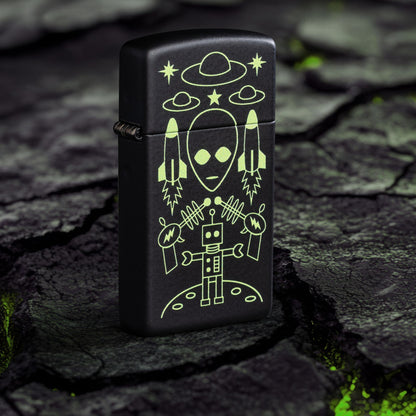 Zippo Alien Invasion Design Windproof Lighter