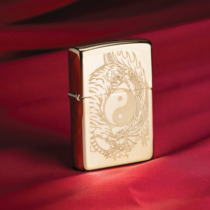 Zippo Tiger and Dragon Design Windproof Lighter