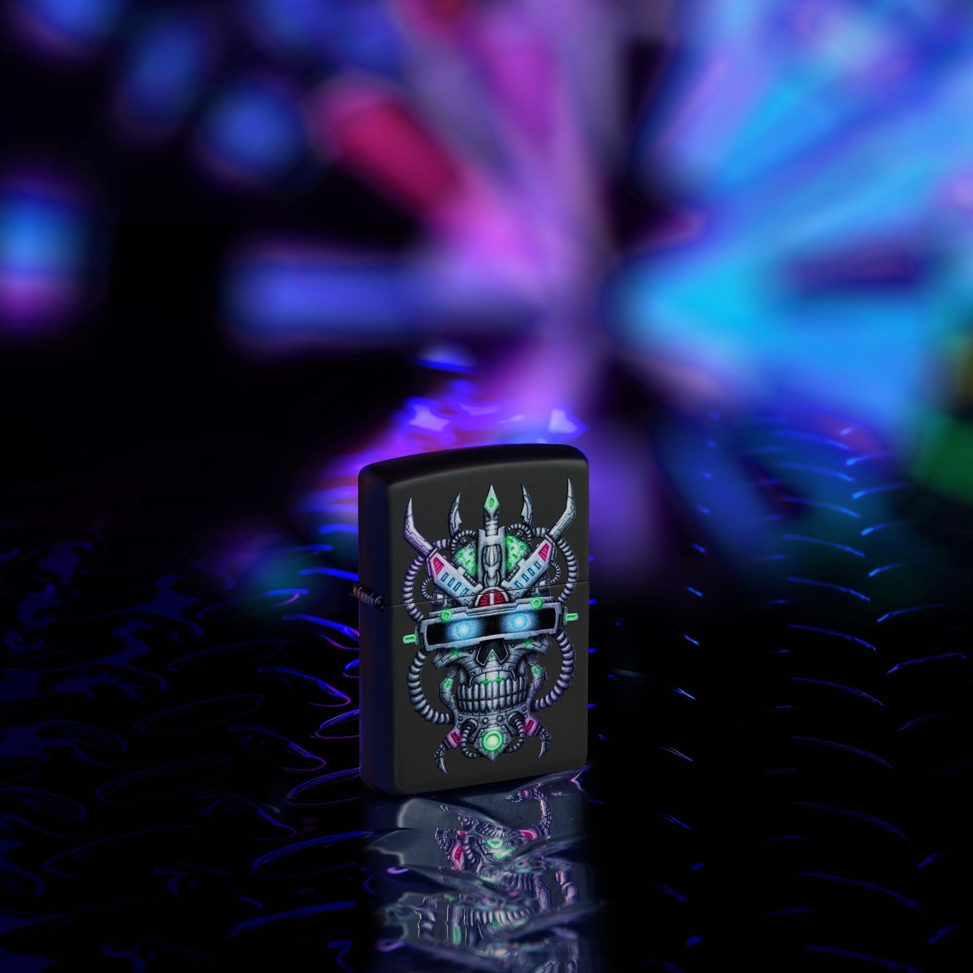 Zippo Cyber Skull Design Windproof Lighter