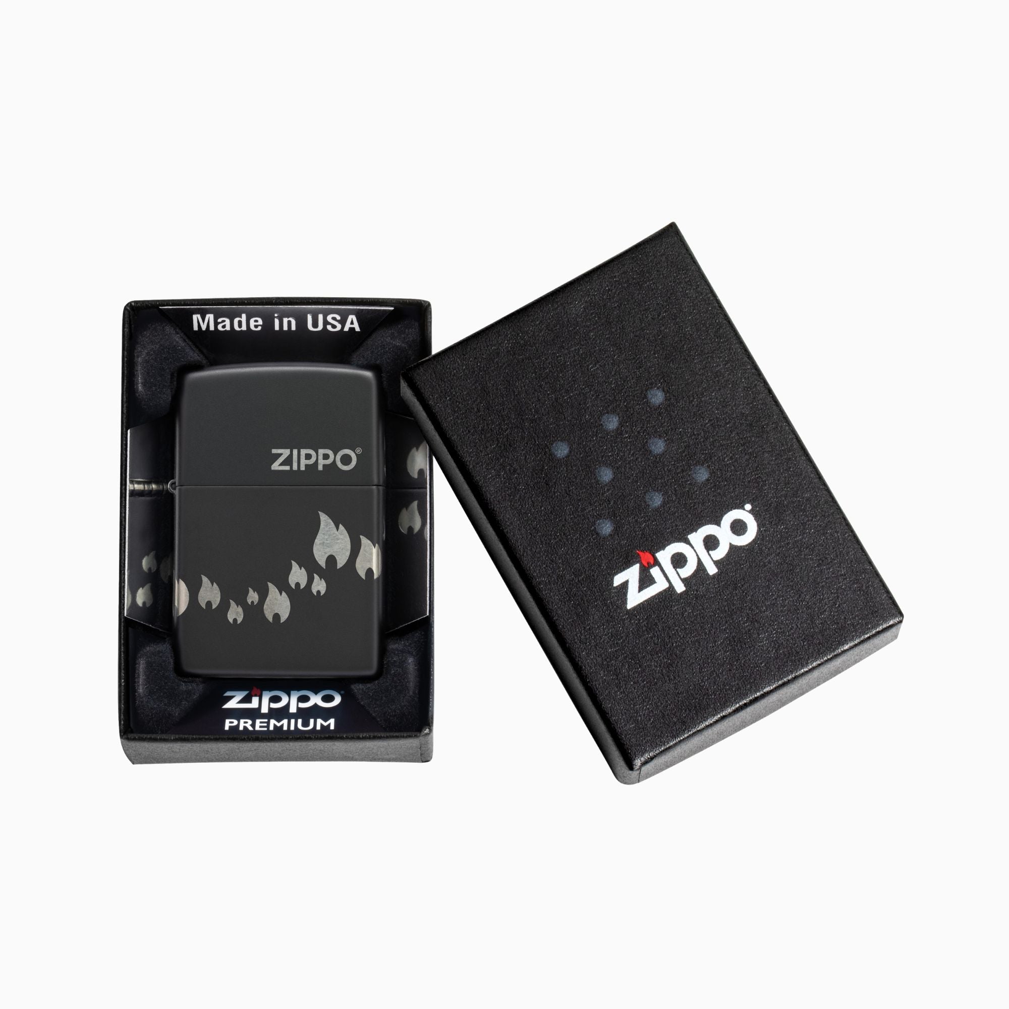Zippo Black Flame Design Windproof Lighter