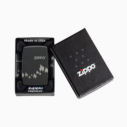 Zippo Black Flame Design Windproof Lighter