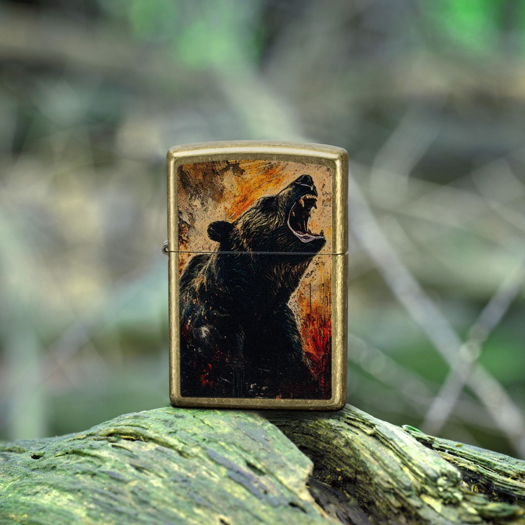 Zippo Grizzly Roar Design Windproof Lighter