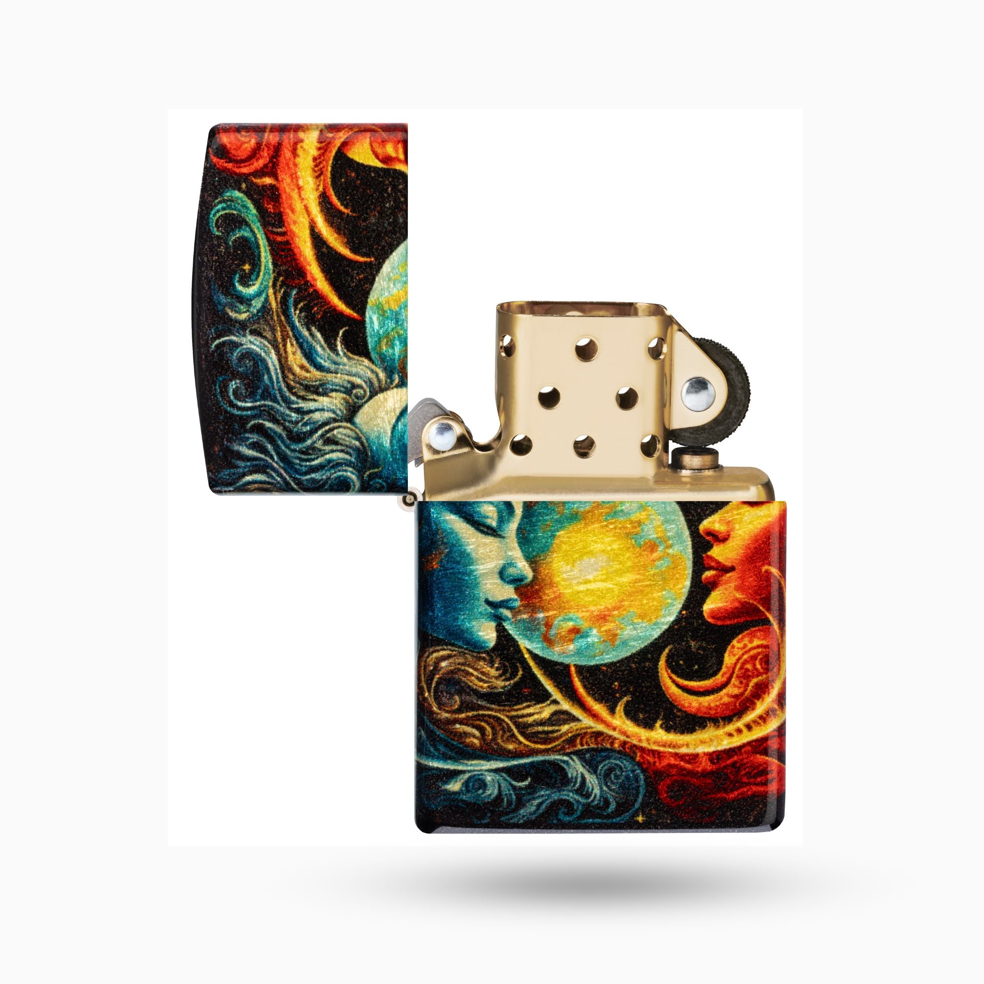 Zippo Sun and Moon Design Windproof Lighter