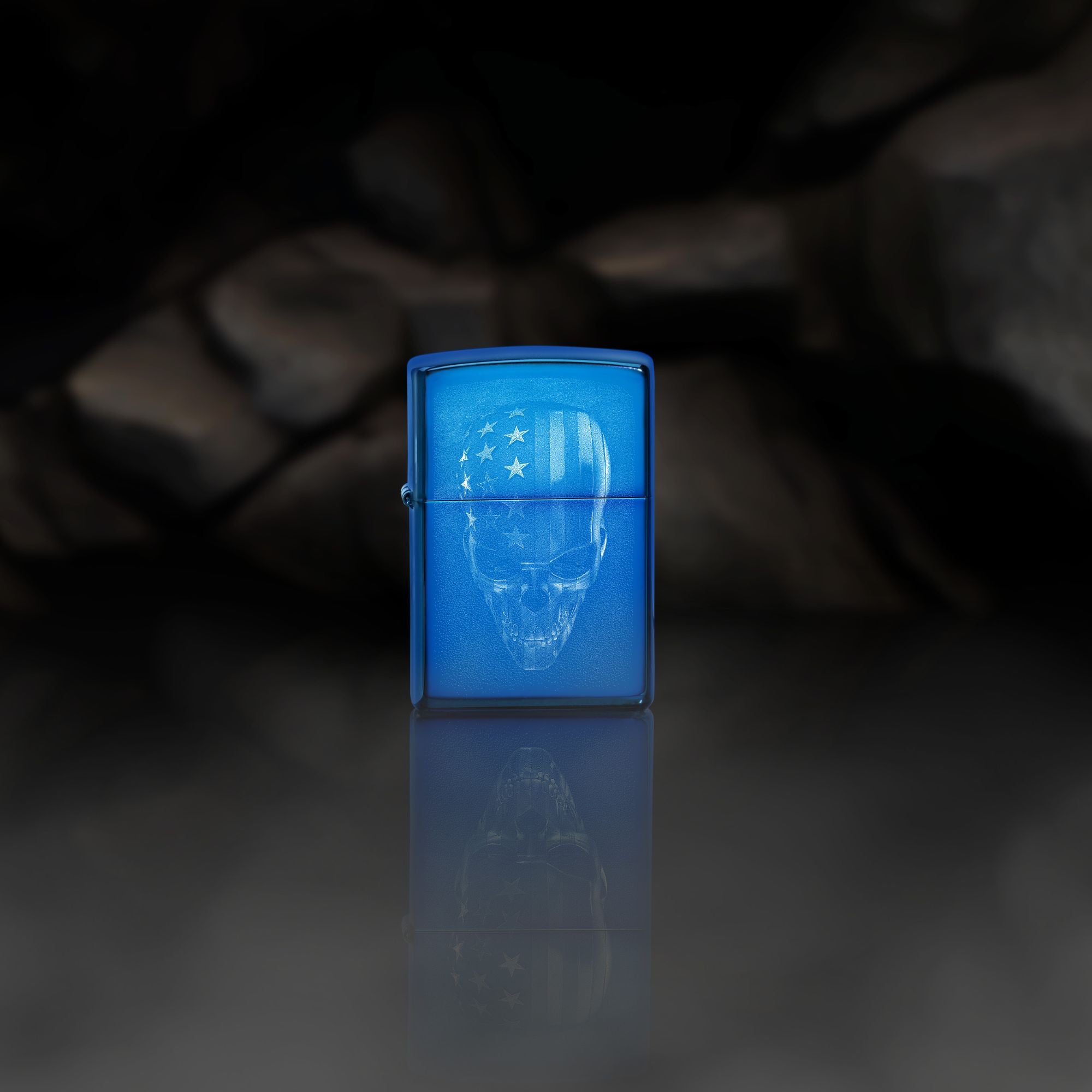 Zippo American Skull Design Windproof Lighter