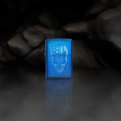 Zippo American Skull Design Windproof Lighter