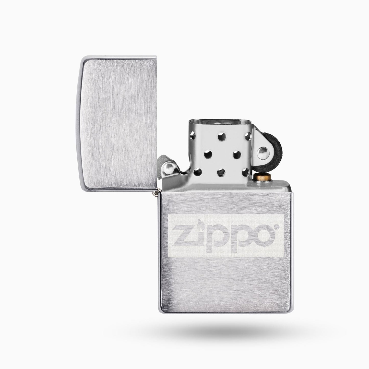 Zippo Chrome Lighter And Flask Gift Set