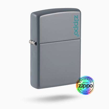 Classic Flat Grey Zippo Logo Windproof Lighter By Yo Dragon