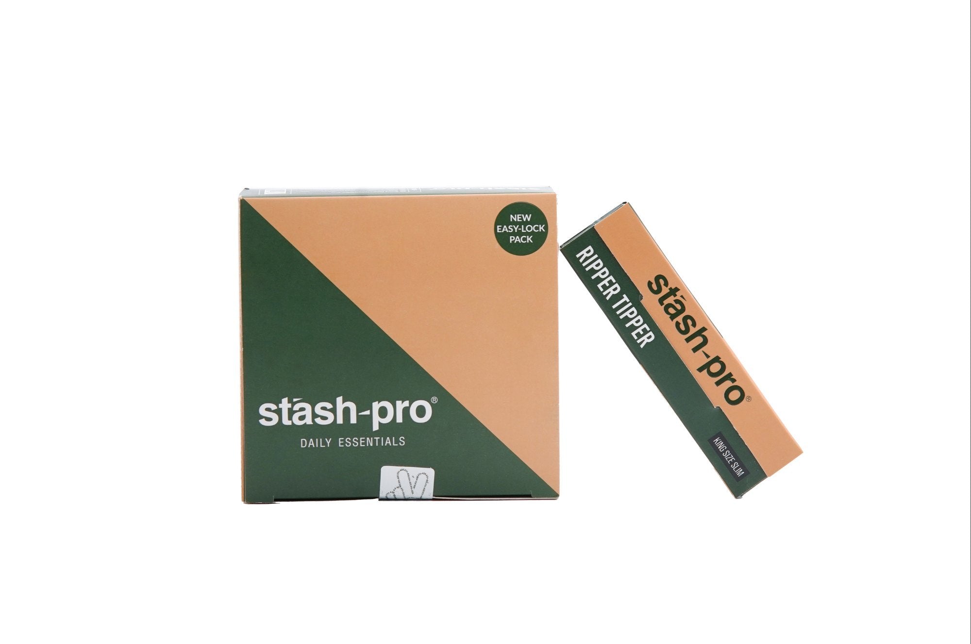 Stash pro Brown Ripper Rolling Paper 32 Leaves + 32 Roaches Stash Pro