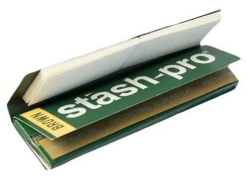 Stash pro Brown Ripper Rolling Paper 32 Leaves + 32 Roaches Stash Pro